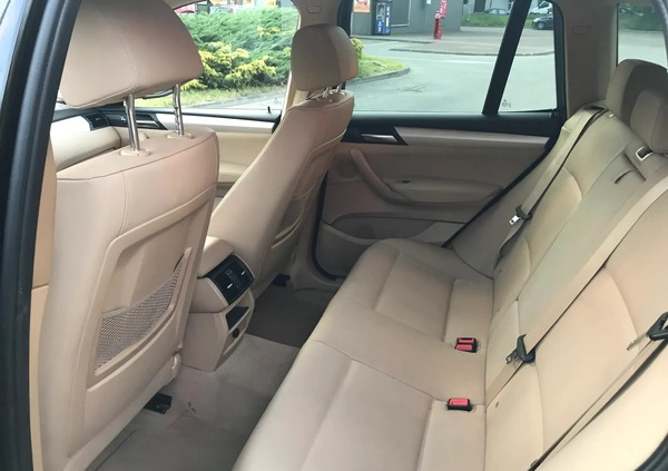 BMW X3 cena 76000 przebieg: 165560, rok produkcji 2014 z Sosnowiec małe 154